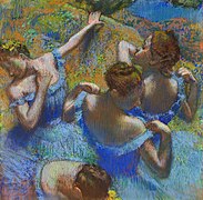 Degas, Ballarines vestides de blau