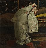 George Hendrik Breitner, Girl in a White Kimono, oil on canvas, 1894