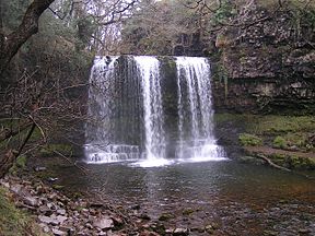 Wasserfall bei Ystradfellte