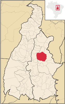 Localização de Rio Sono no Tocantins