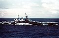 USS North Carolina berlayar di pulau gilbert november 1943