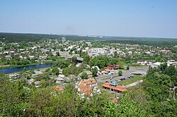 View of Chyhyryn from the city's Castle Hill.