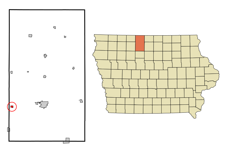 File:Kossuth County Iowa Incorporated and Unincorporated areas Whittemore Highlighted.svg