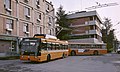 Bus fermo al capolinea "Ponte Savena" a San Ruffillo nel 1991