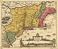 Map of New Netherland and New England (around 1685)