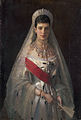 Maria Fjodorovna, geboren prinses Dagmar van Denemarken, met de Orde van Sint-Catharina. (Portret door I.N. Kramskoj 1837-1887)