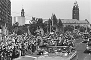 Sigmund Jähn und Waleri Bykowski zu Besuch in Dresden (1978)