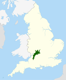 Carte de l'AONB recouvrant les Cotswolds.