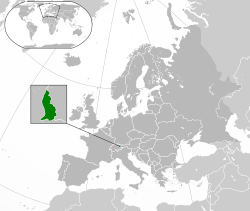 Staðsetning Liechtenstein