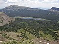 Flat Top Mountain, the highest peak in the Flat Tops (12,361 ft), overlooks Stillwater Reservoir.