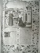 Page d'un livre d'heures enluminé.