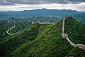 The Great Wall of China in the city of Jinshanling.