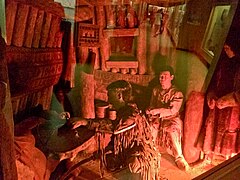 A Yakut shaman performs a healing rite in this diorama