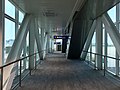 Inside of jet bridge