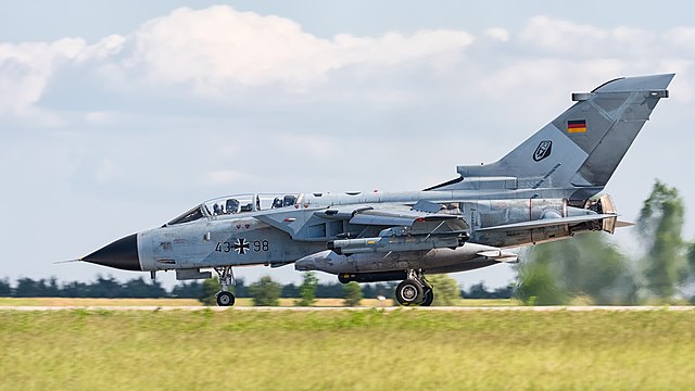 German Air Force Panavia Tornado IDS (reg. 43+98, cn 253/GS065/4098) at ILA Berlin Air Show 2016.