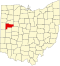 Auglaize County map