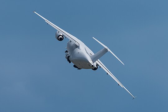 Antonov Design Bureau Antonov An-178 (reg. UR-EXP, cn 001, marking 313) at ILA Berlin Air Show 2016.