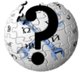 The Wikipedia Bureaucrat icon with a question mark on it.