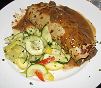 Boxty with beef and Squash (Reibekuchen mit Rindfleisch und Kürbis)