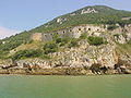 Fort de San Carlos a l'entrada de la badia de Santoña.