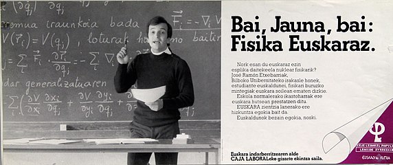 Adolfo Suarez presidenteak esandakoari erantzuna: Bai, Jauna, Bai: Fisika Euskaraz. (1976)