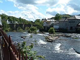 River Dee vid llangollen.