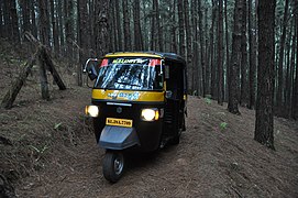 A Piaggio Ape auto rickshaw in Kerala.