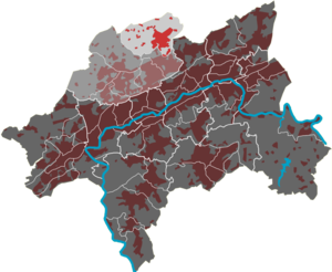 Lage Dönbergs in Wuppertal