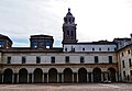 Piazza castello con il campanile della basilica palatina di Santa Barbara