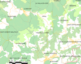 Thélis-la-Combe - Localizazion