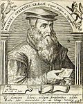 Johannes Oporinus (Gravure Theodor de Bry publiceerde werk van Wier)