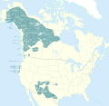 Athabaskan language map