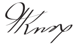 Signature de Henry Knox