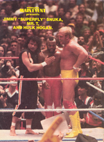 Thumbnail for File:Jimmy Snuka, Mr. T and Hulk Hogan Wrestlemania.png