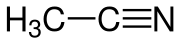 Structuurformule van acetonitril