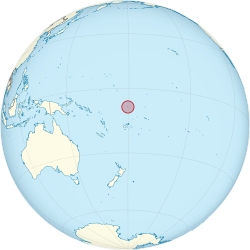 Ligging van Tuvalu