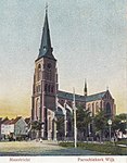 Sint-Martinuskerk vanuit het noordoosten, ca. 1900