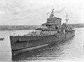 Image 47HMAS Shropshire arriving in Sydney in November 1945 carrying long serving soldiers (from Military history of Australia during World War II)