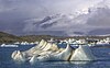 Jökulsárlón lagoon in southeastern Iceland