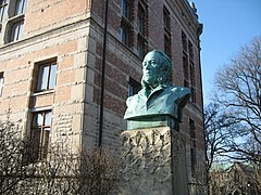 Sven Adolf Hedlunds byste ved Kurs- och tidningsbiblioteket, Göteborg