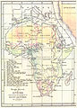 Carte de l'Afrique par Francis Galton, 1853