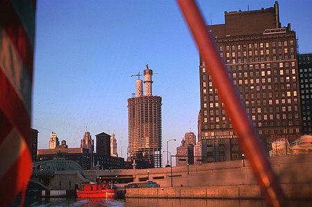 Marina City under construction