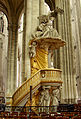 Púlpito barroco na Catedral de Amiens, Francia