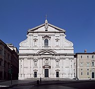 Fachada de la iglesia del Gesù. Giacomo della Porta, 1578.