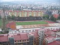 ‎Stadion fudbalskog kluba „Borac“ i naselje Borik (u pozadini)