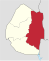 English: Location of en:Lubombo District in Swaziland