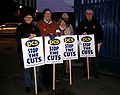 PCS members on stike in Manchester 2006