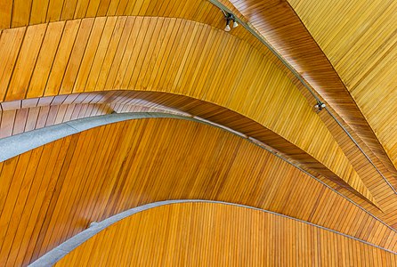 Roof of auditorium in Beacon Park, British Columbia, Canada