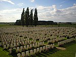 Tyne Cot, en av de brittiska krigskyrkogårdarna utanför Ieper.