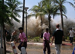 Tsunami iskee Thaimaahan.